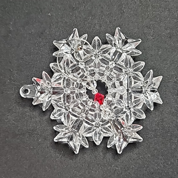 WATERFORD CRYSTAL ANNUAL SNOW CRYSTAL "2007" CHRISTMAS TREE ORNAMENT - Picture 5 of 9